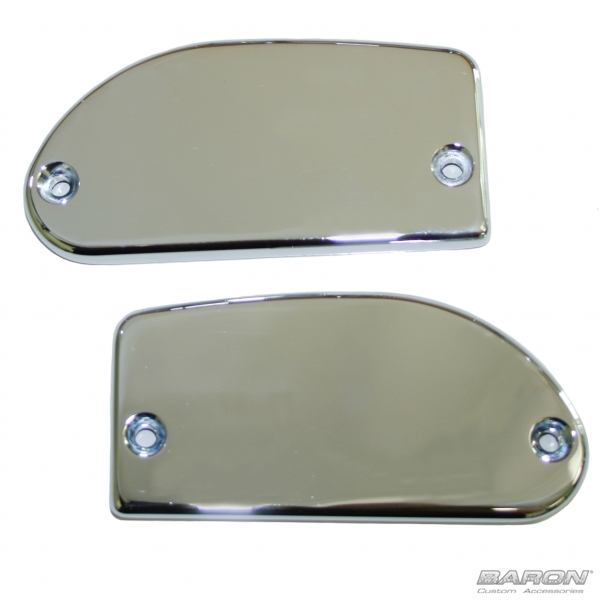 MASTER CYLINDER COVERS -  SMOOTH, CHROME - Road/Stratoliner and Raider
